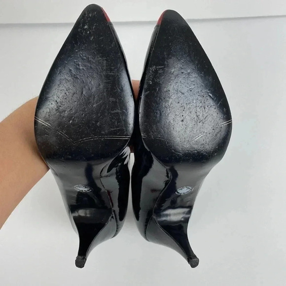 Vintage pin up rockabilly pointed toe kitten high  heels size 6.5 - Picture 10 of 15